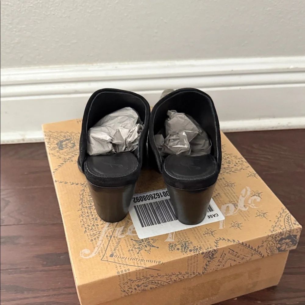 Free People Brayden Western Mule Black and Silver Mules Size 40 - Picture 5 of 10